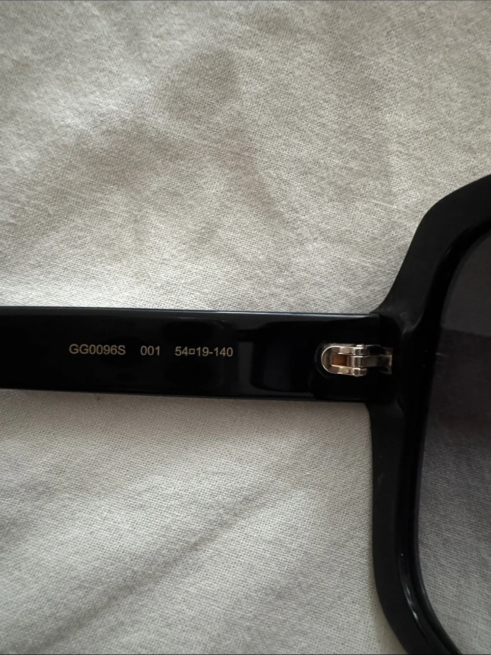 Gucci Black Oversized Square Sunglasses with Branded Pouch